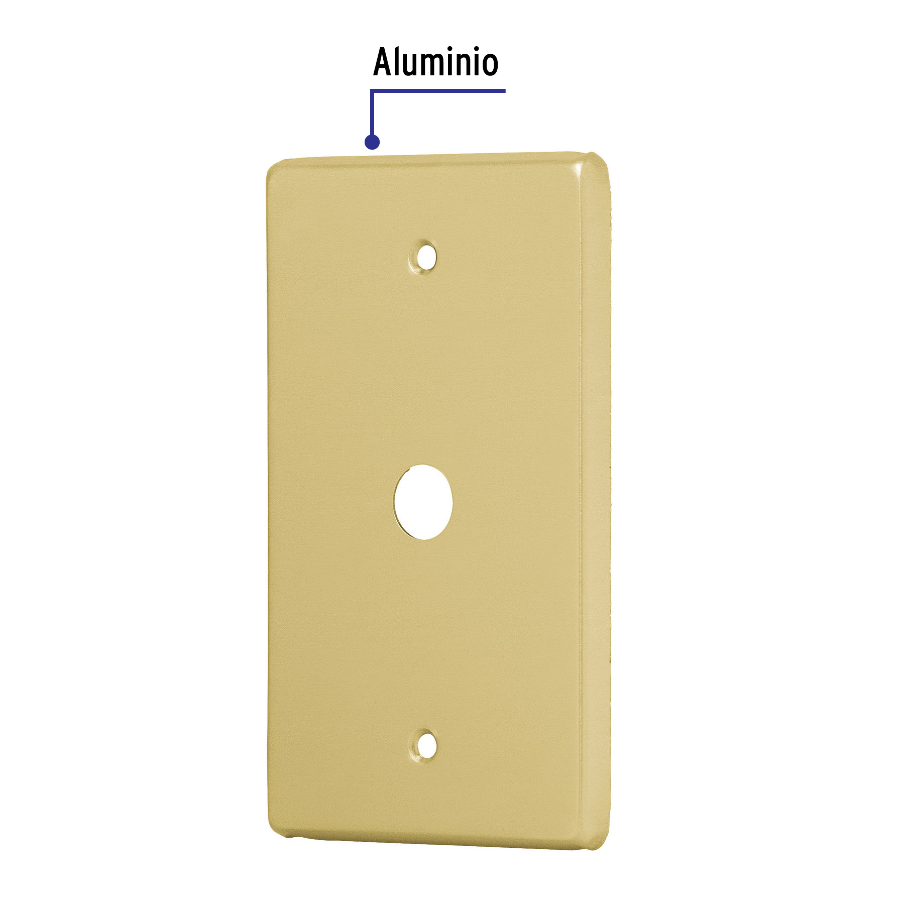 Placa pasacable de aluminio, línea Standard - PAAN-S / 46404