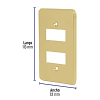 placa-2-módulos-de-aluminio-línea-económica-pado-e-46436