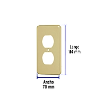Placa dúplex de aluminio, línea Standard - PADO-S / 46408