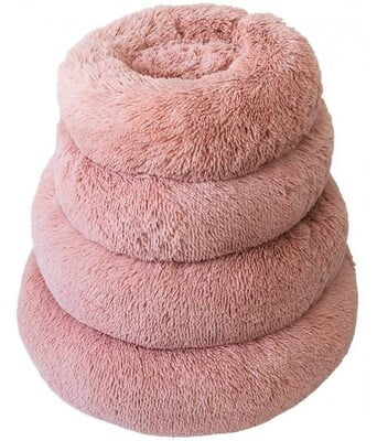 Pado Pet Fluffy Donut Cushion - Pink L Pado Pet Fluffy Donut Cushion - Pink L