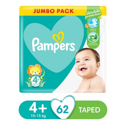 PAMPERS ACTIVE JP MAXI+ #4+ 62'S