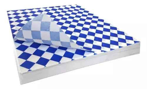 PAPEL ENCERADO CUADRICULADO AZUL 30X30 1000 PZAS