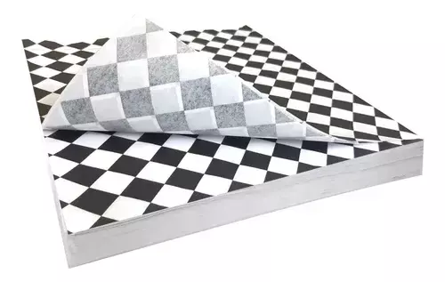 PAPEL ENCERADO CUADRICULADO NEGRO 30X30 1000 PZAS