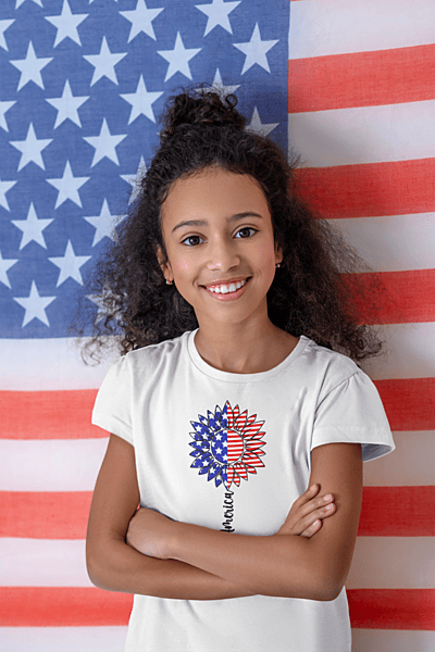 American Sunflower Patriotic T-Shirt