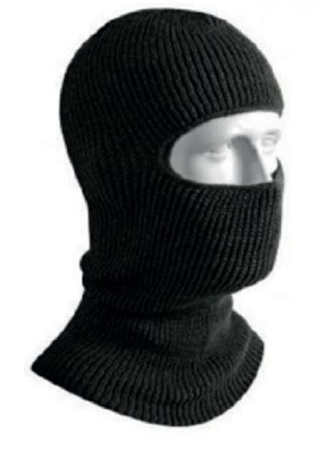 PASAMONTAÑAS TEJIDO DE LANA NEGRO