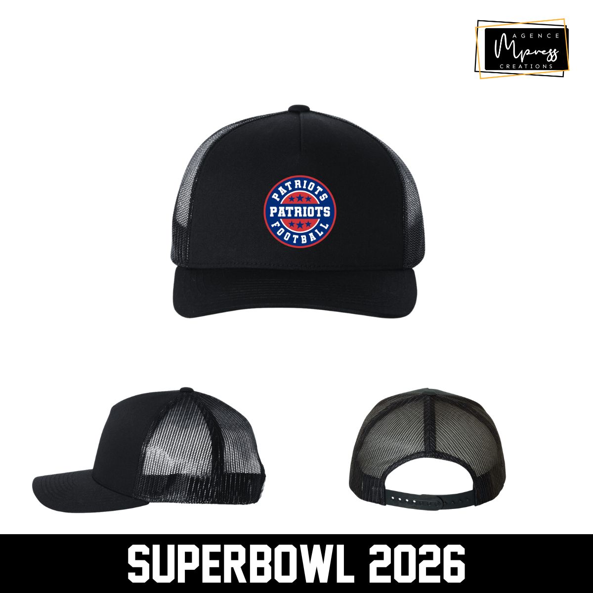 Casquette Patriots (rond)