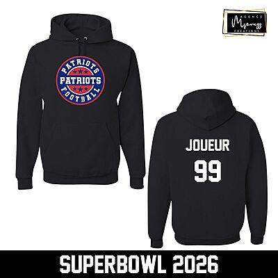 Hoodie Patriots (Rond)