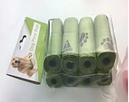 Green Dog Poop Bags Refill Rolls – Leak Proof Waste Bags - 8 Rolls