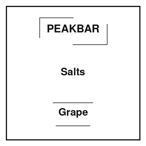 Peakbar Salts Grape