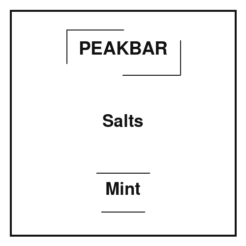 Peakbar Salts Mint