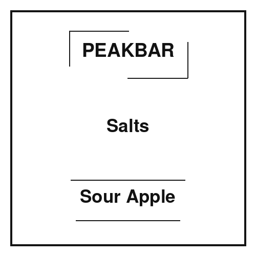 Peakbar Salts Sour Apple