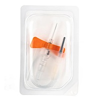 SOL-GUARD® Safety Pull-Button Blood Collection Set - ¾ Inch Needle