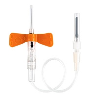 SOL-GUARD® Safety Pull-Button Blood Collection Set - ¾ Inch Needle