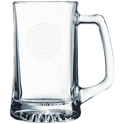 Personalized 14 oz. Beer Mug with Handle