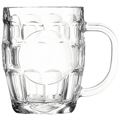 Polar Camel Personalized 20 oz. Beer Mug with Handle & Round Engraving Area