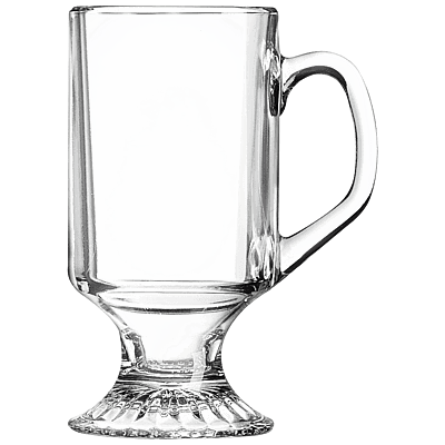 Laser Engraved Polar Camel 10 oz. Clear Footed Coffee Mug