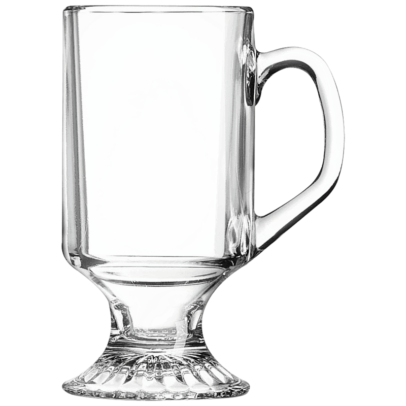 Laser Engraved Polar Camel 10 oz. Clear Footed Coffee Mug