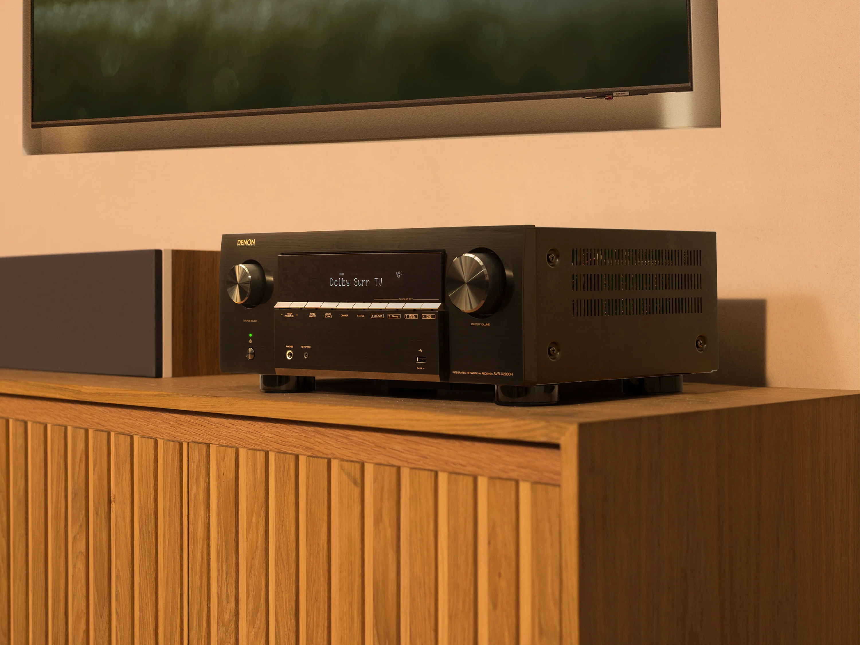 Denon AVR X2900H 4K/8K 7.2-channel AV receiver with Dolby Atmos and HEOS Technology