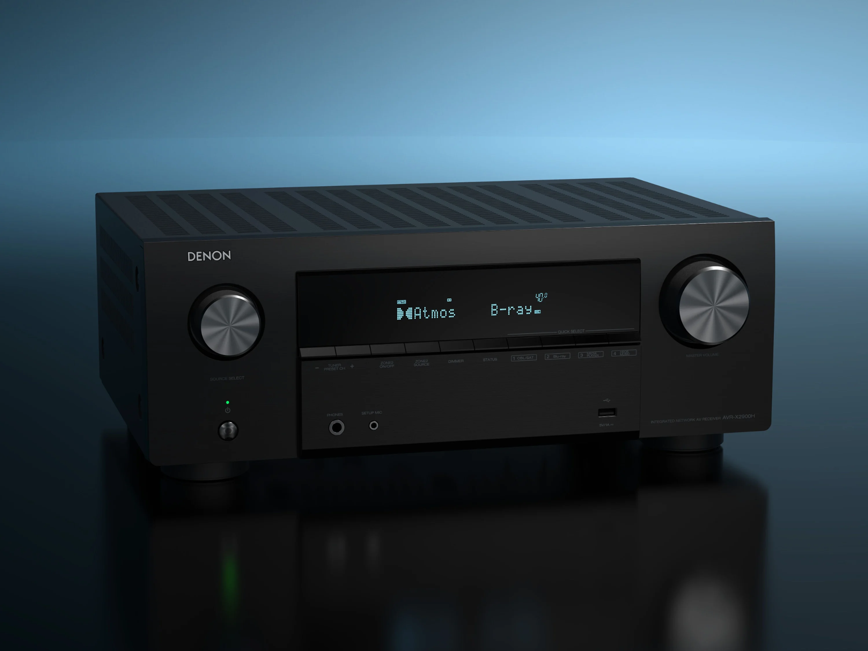 Denon AVR X2900H 4K/8K 7.2-channel AV receiver with Dolby Atmos and HEOS Technology