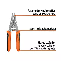 Pinza 6" pela cables, 30 a 20 AWG, TRUPER - PE-CA-62 / 103352