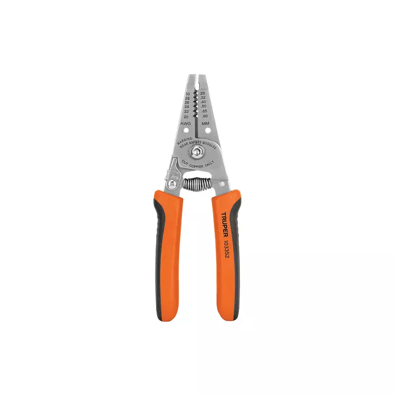Pinza 6" pela cables, 30 a 20 AWG, TRUPER - PE-CA-62 / 103352