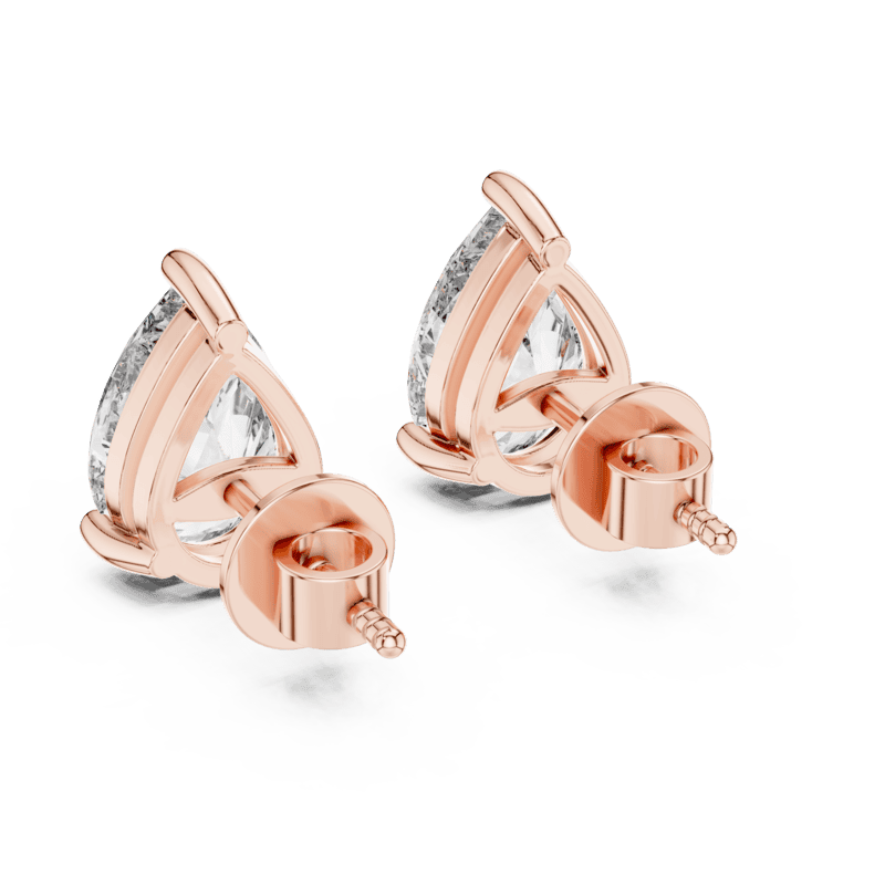 Pear 0.50ct each Earstuds
