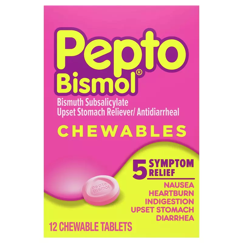 PEPTO BISMOL DIARRHEA RELIEF ORIGINAL CHEWABLE PEPTO BISMOL DIARRHEA RELIEF ORIGINAL CHEWABLE