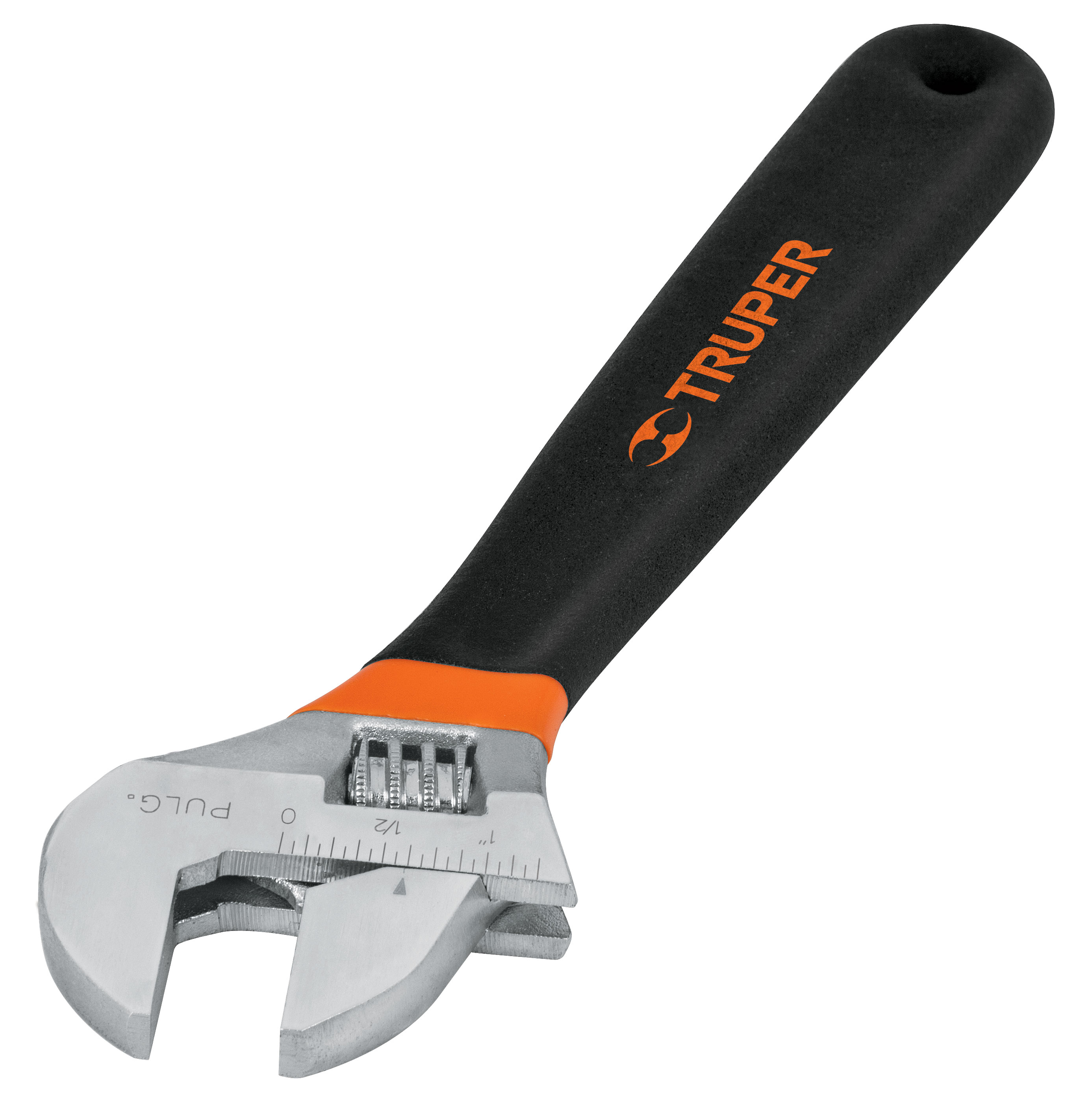 Llave ajustable (perico), cromado 12', mango de PVC - PET-12X / 15512