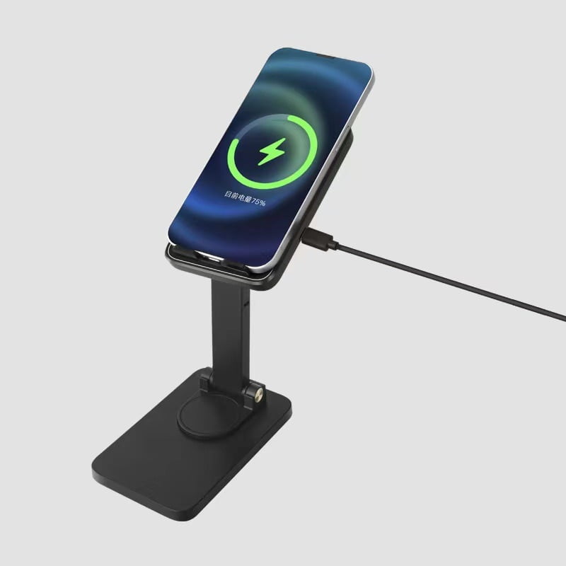 WIRELESS ROTATING FAST CHARGING DESKTOP CHARGER PHONE HOLDER