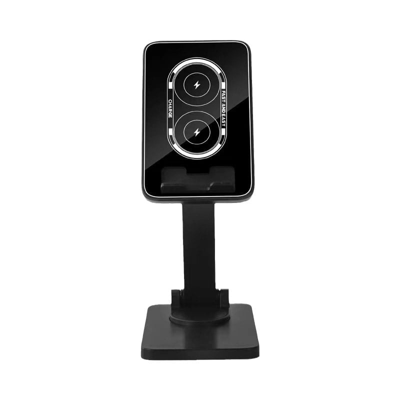 WIRELESS ROTATING FAST CHARGING DESKTOP  CHARGER PHONE HOLDER
