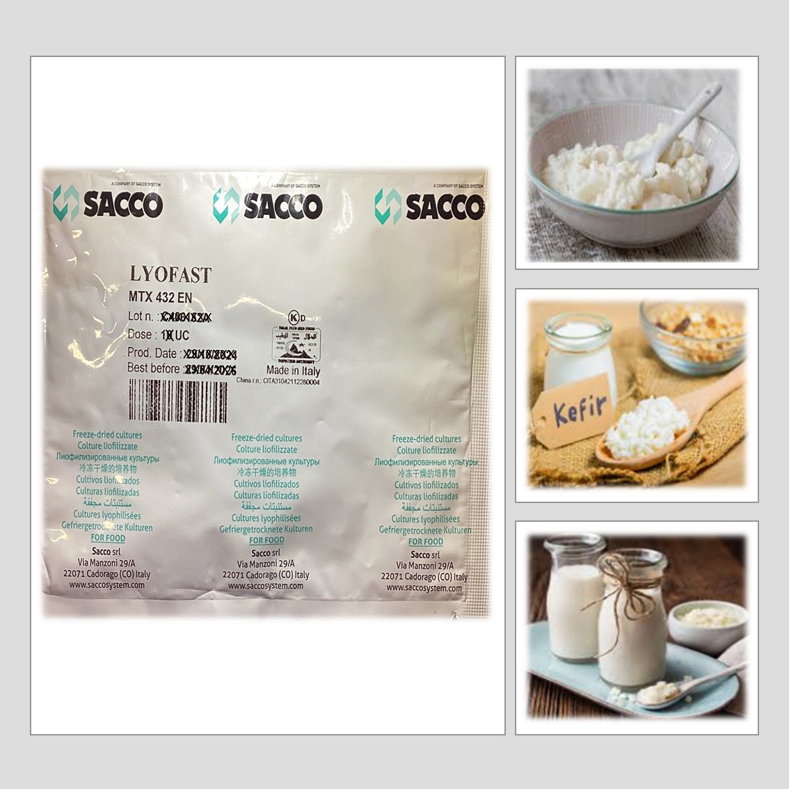 LYOFAST MTX 432 EN - (FOR MILK - NO YEAST)
