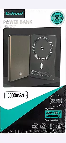 Kehool 5000mAh 20W Fast Charging Power Bank with Magnetic Wireless Support