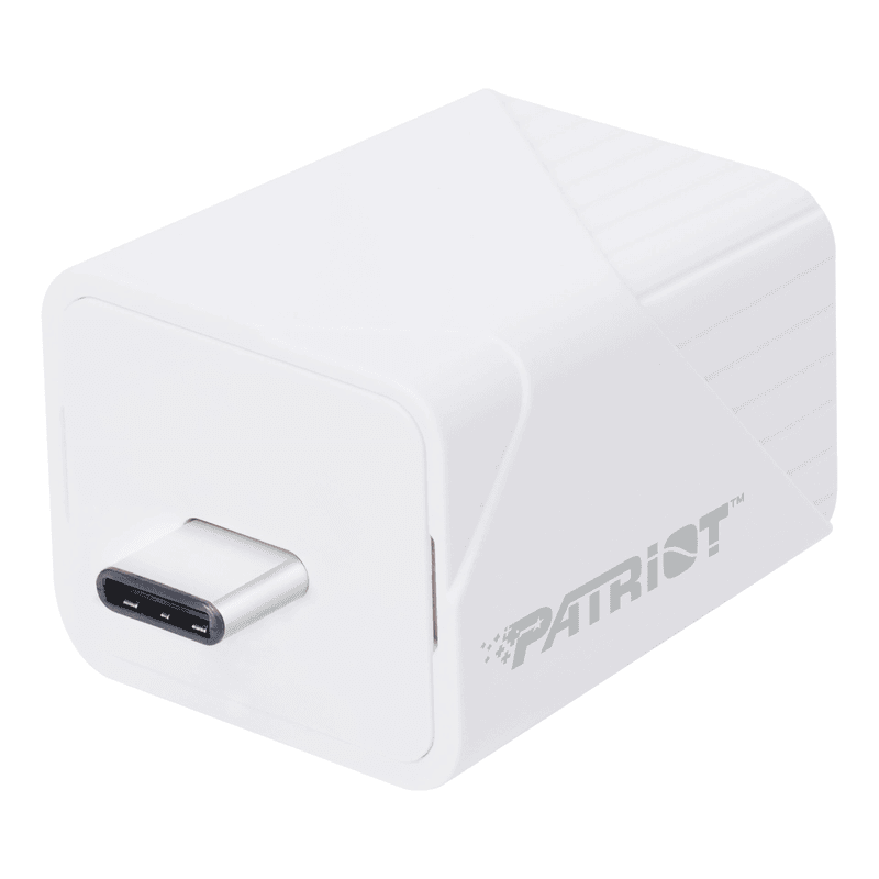 Patriot iLuxe Cube 256GB Type-C Smart Backup Solution - White