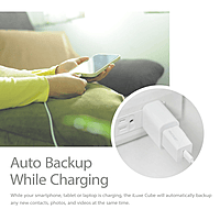 Patriot iLuxe Cube 256GB Type-C Smart Backup Solution - White