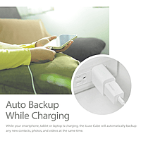 Patriot iLuxe Cube 512GB Type-C Smart Backup Solution - White