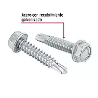 Bolsa con 50 pijas 1-1/4' cabeza hexagonal, punta de broca - PIBR-1-1/4 / 44402