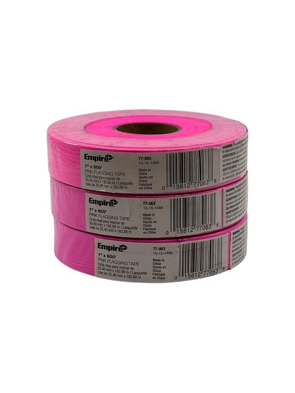 PINK FLAGGING TAPE 1''