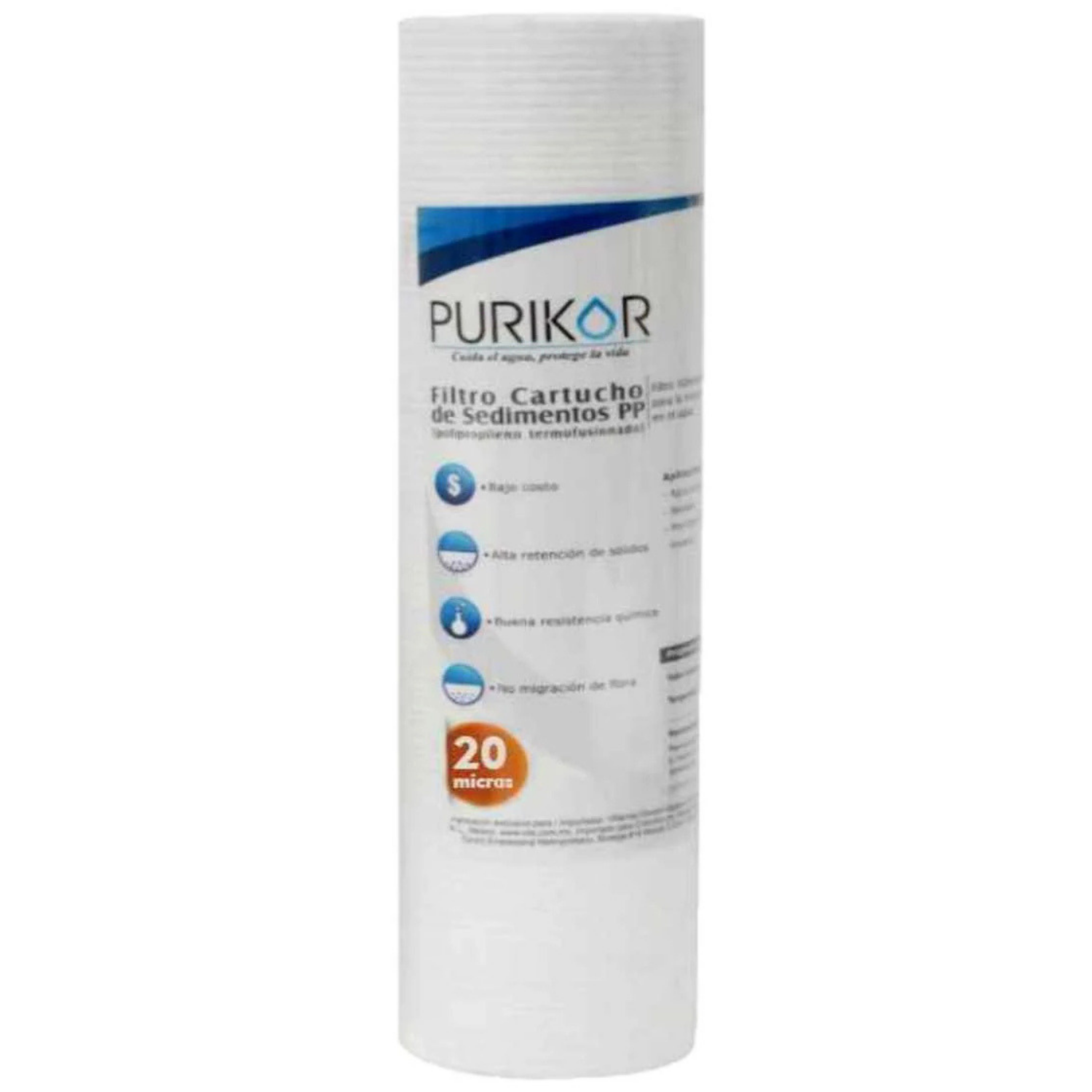 Cartucho Polipropileno 20x4.5" 10 Micras - PKCPP4.5X20X10