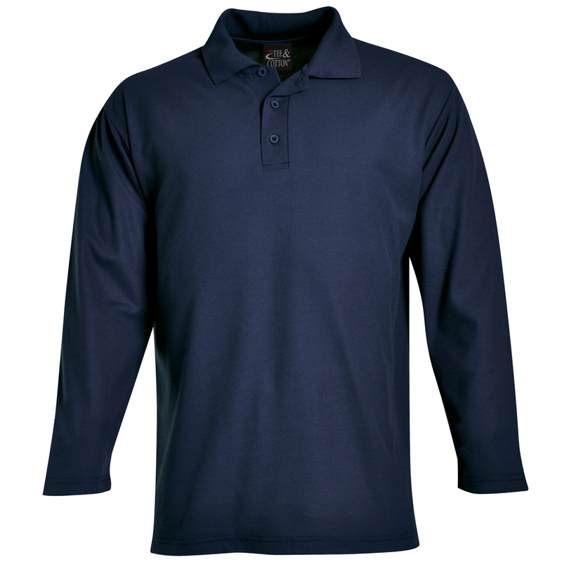Long Sleeve Pique Knit Polo
