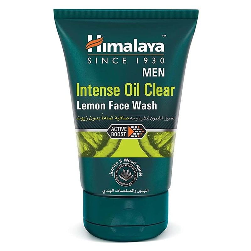 Himalaya Men's Intense Oil Clear Lemon Face Wash (100ml)