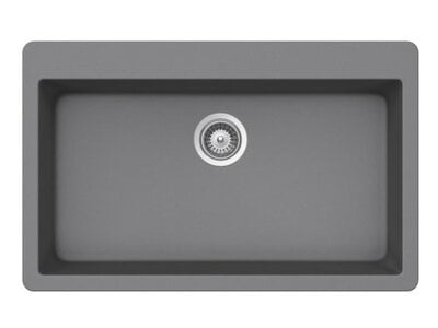 Large Single Bowl Granite Composite - Light Grey Large Single Bowl Granite Composite - Light Grey