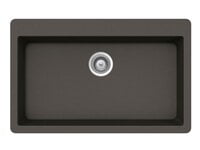 Large Single Bowl Granite Composite - Dark Grey