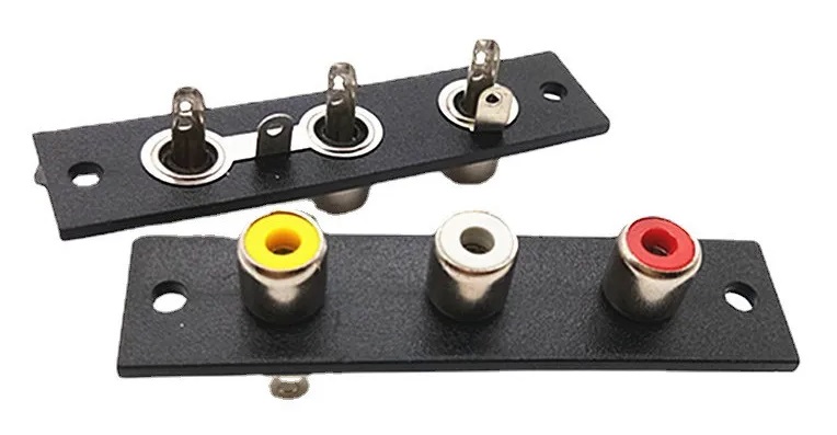 Triple RCA Chassis Jack (PL-901) Triple RCA Chassis Jack (PL-901)