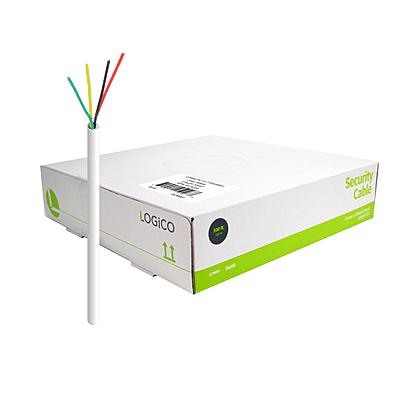 Security Cable 22/4 CCA Stranded 500Ft White