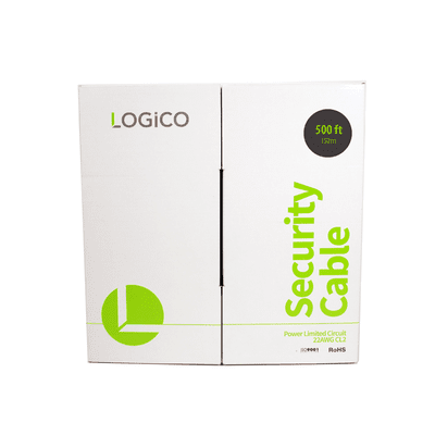 Security Cable 22/4 Shielded CCA Stranded 500Ft White