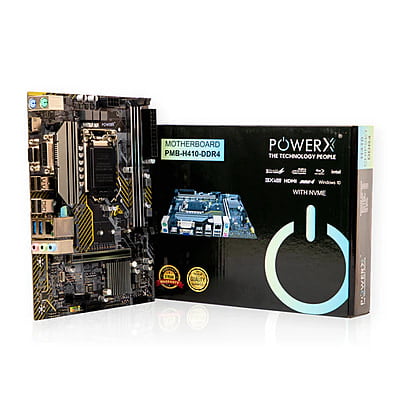Power X Motherboard H410 LGA 1200 Soc