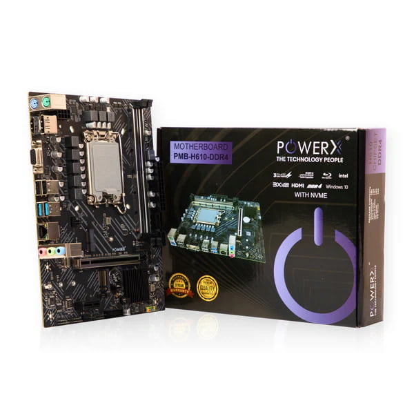 Power X Motherboard 610 - 1700 Socket (With wifi & Bt )