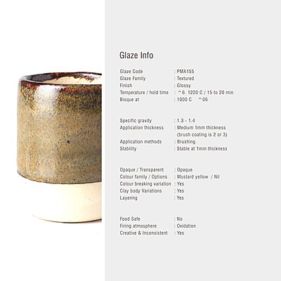 Sara Mid Fire Textured Ochre PMA155