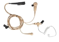 3-Wire Surveillance Earpiece with Combined Mic/ PTT(Beige) — PMLN6755A
