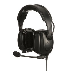 Heavy-Duty, Over-the-Head Headset With Noise- Canceling Boom Microphone — PMLN7464A